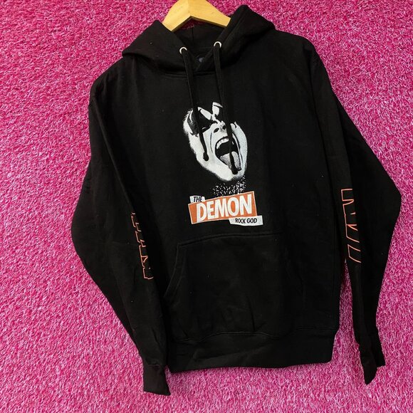 Kiss The Demon Rock God Rock Band Hoodie Small - Picture 3 of 4